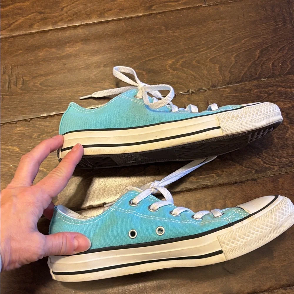 Converse All Star sz 6 Women, Low-Top Canvas Sneakers in Caroline blue - Picture 3 of 8